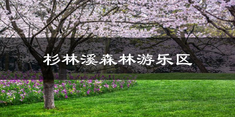 杉林溪森林游乐区气温